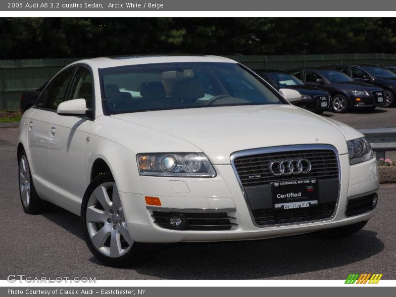Arctic White / Beige 2005 Audi A6 3.2 quattro Sedan