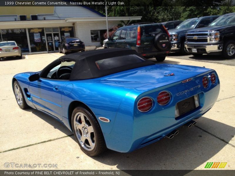 Nassau Blue Metallic / Light Oak 1999 Chevrolet Corvette Convertible