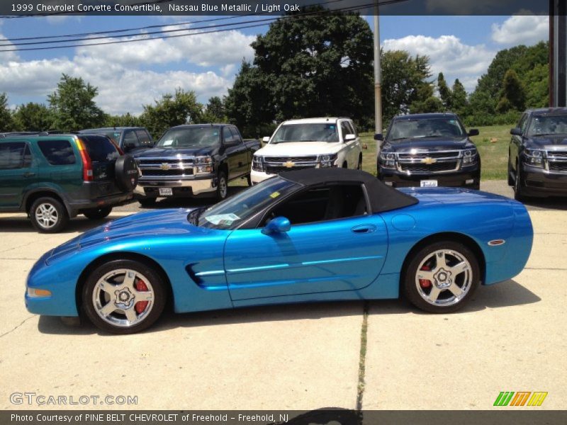 Nassau Blue Metallic / Light Oak 1999 Chevrolet Corvette Convertible