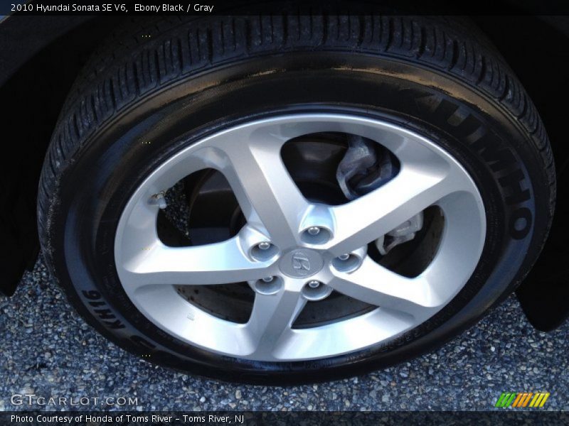 Ebony Black / Gray 2010 Hyundai Sonata SE V6