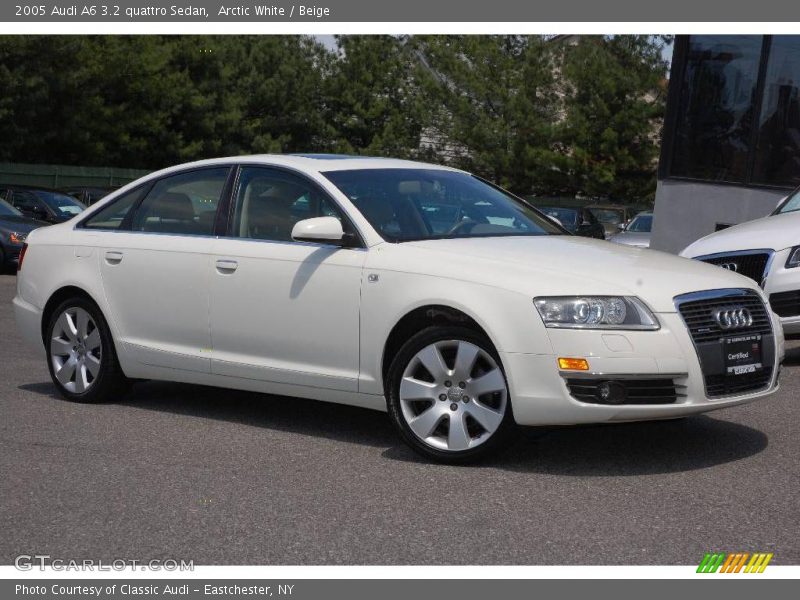 Arctic White / Beige 2005 Audi A6 3.2 quattro Sedan