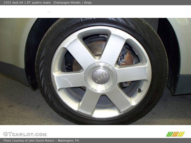 Champagne Metallic / Beige 2003 Audi A4 1.8T quattro Avant
