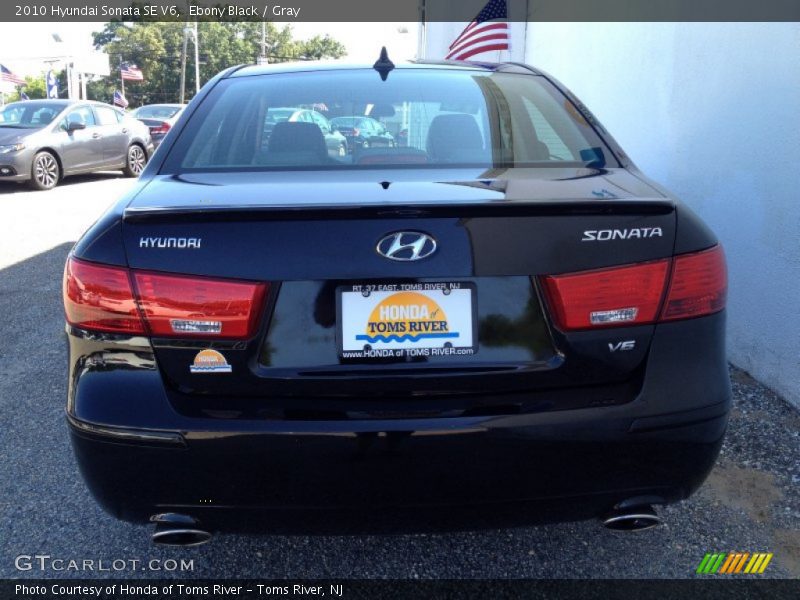 Ebony Black / Gray 2010 Hyundai Sonata SE V6