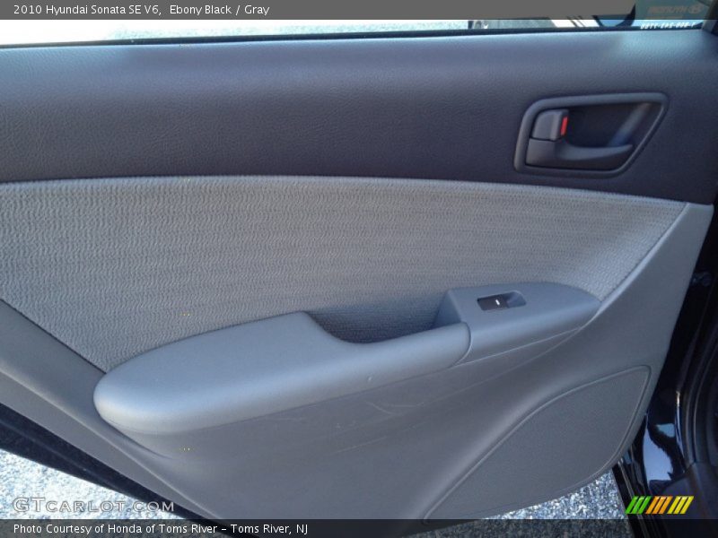 Ebony Black / Gray 2010 Hyundai Sonata SE V6