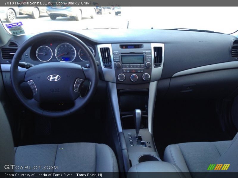 Ebony Black / Gray 2010 Hyundai Sonata SE V6