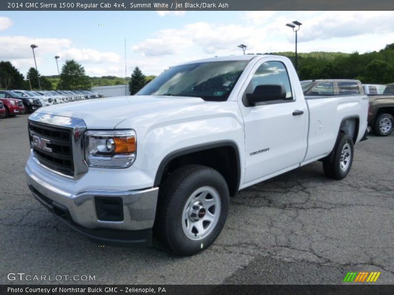 Summit White / Jet Black/Dark Ash 2014 GMC Sierra 1500 Regular Cab 4x4