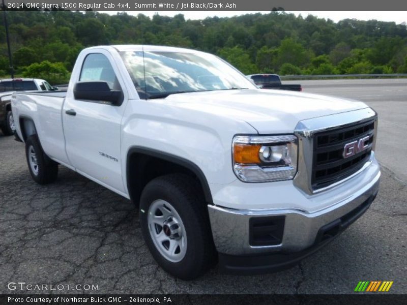 Summit White / Jet Black/Dark Ash 2014 GMC Sierra 1500 Regular Cab 4x4