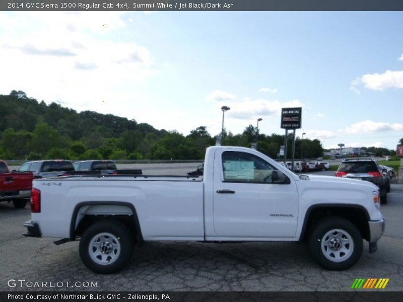 Summit White / Jet Black/Dark Ash 2014 GMC Sierra 1500 Regular Cab 4x4