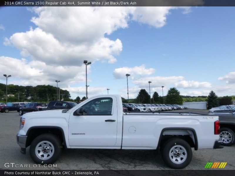 Summit White / Jet Black/Dark Ash 2014 GMC Sierra 1500 Regular Cab 4x4