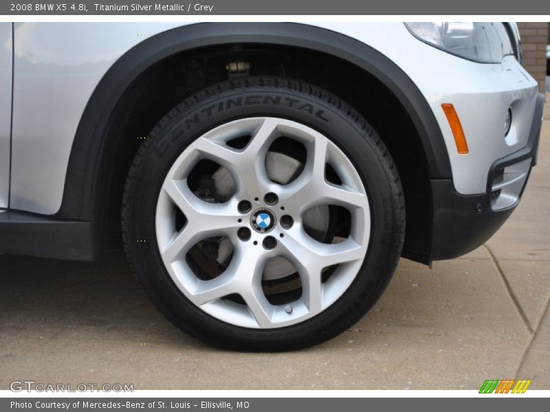 Titanium Silver Metallic / Grey 2008 BMW X5 4.8i