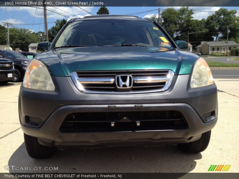 Clover Green Pearl / Saddle 2002 Honda CR-V EX 4WD