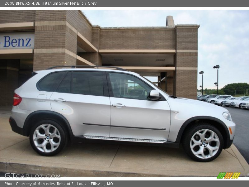 Titanium Silver Metallic / Grey 2008 BMW X5 4.8i