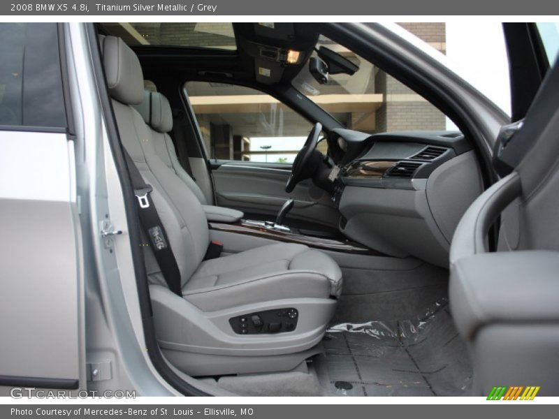 Titanium Silver Metallic / Grey 2008 BMW X5 4.8i