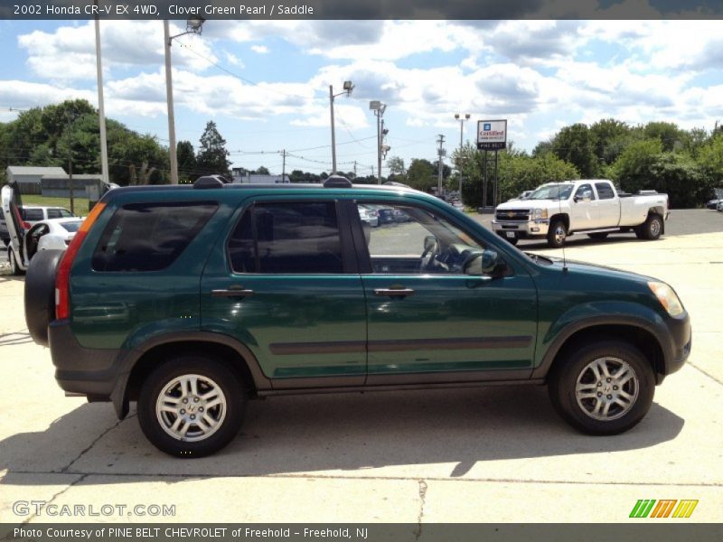 Clover Green Pearl / Saddle 2002 Honda CR-V EX 4WD
