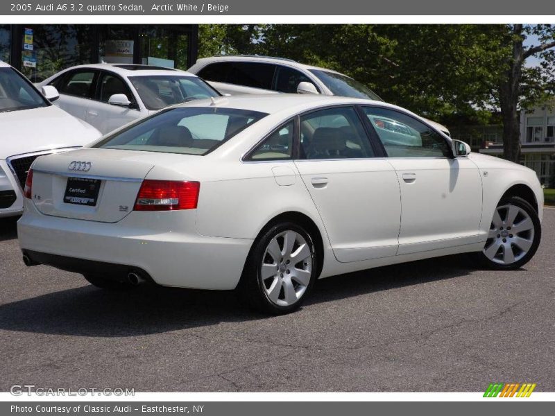 Arctic White / Beige 2005 Audi A6 3.2 quattro Sedan