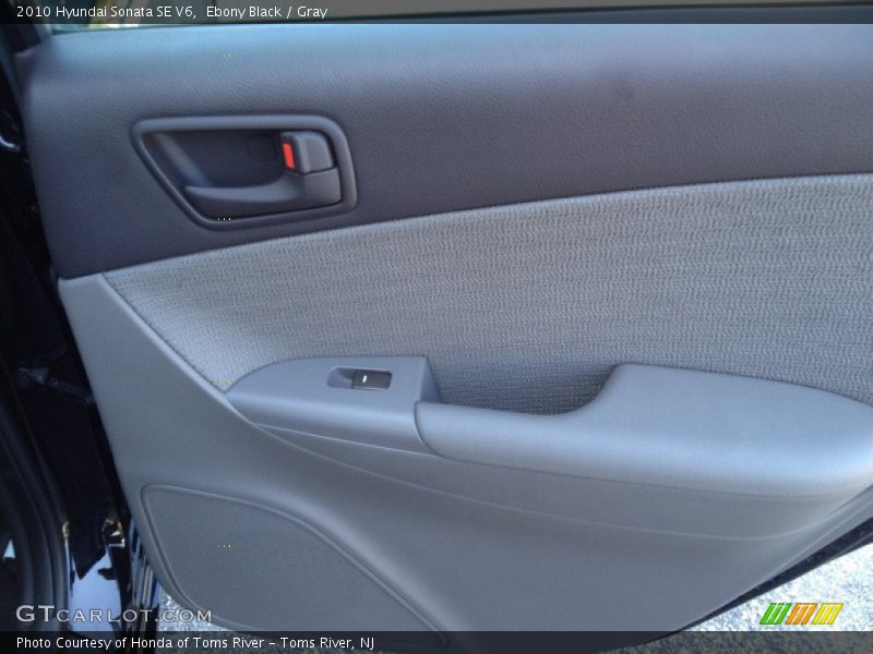 Ebony Black / Gray 2010 Hyundai Sonata SE V6