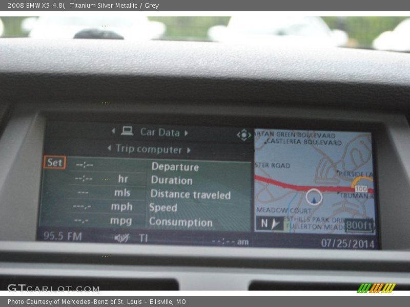 Titanium Silver Metallic / Grey 2008 BMW X5 4.8i