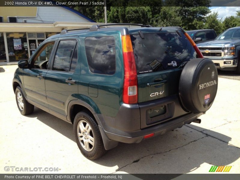 Clover Green Pearl / Saddle 2002 Honda CR-V EX 4WD