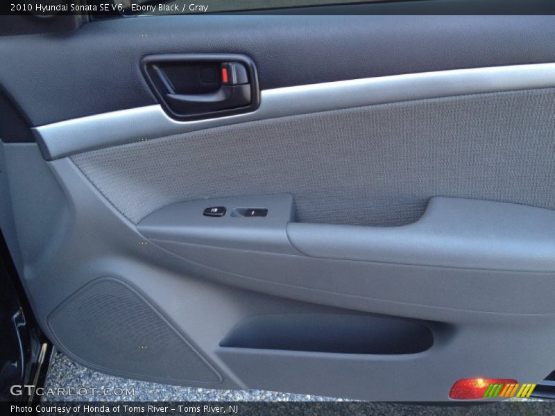 Ebony Black / Gray 2010 Hyundai Sonata SE V6