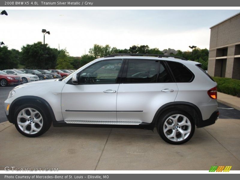 Titanium Silver Metallic / Grey 2008 BMW X5 4.8i
