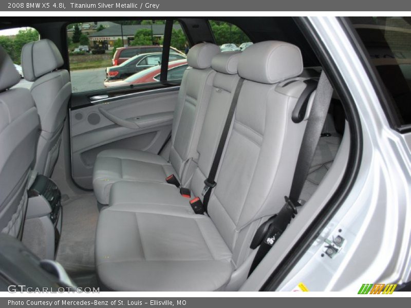 Titanium Silver Metallic / Grey 2008 BMW X5 4.8i