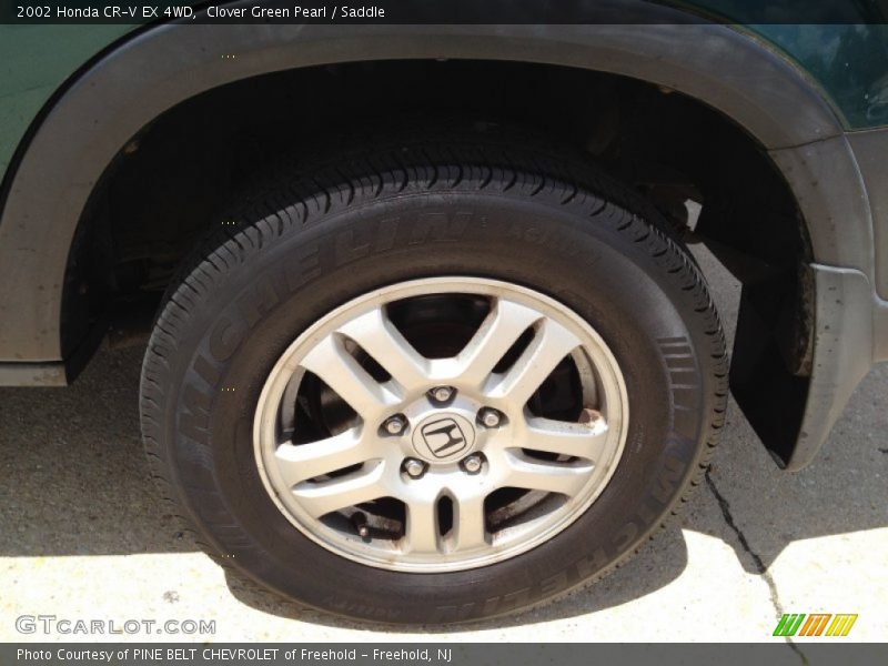 Clover Green Pearl / Saddle 2002 Honda CR-V EX 4WD