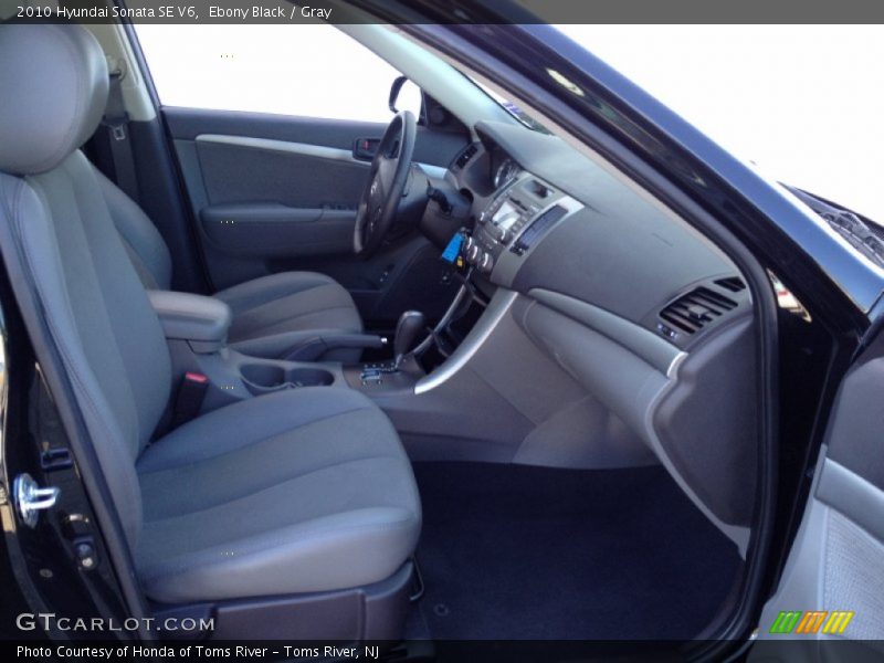 Ebony Black / Gray 2010 Hyundai Sonata SE V6