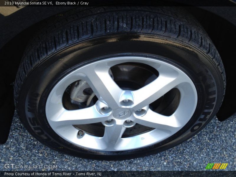 Ebony Black / Gray 2010 Hyundai Sonata SE V6