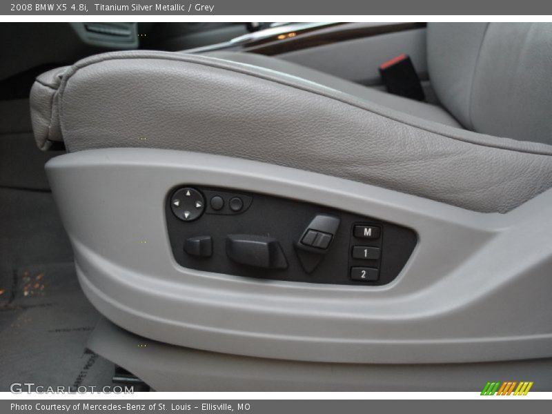 Titanium Silver Metallic / Grey 2008 BMW X5 4.8i