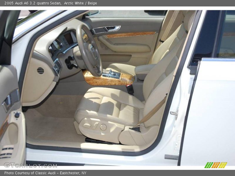 Arctic White / Beige 2005 Audi A6 3.2 quattro Sedan