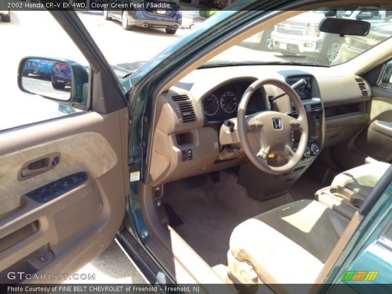 Clover Green Pearl / Saddle 2002 Honda CR-V EX 4WD