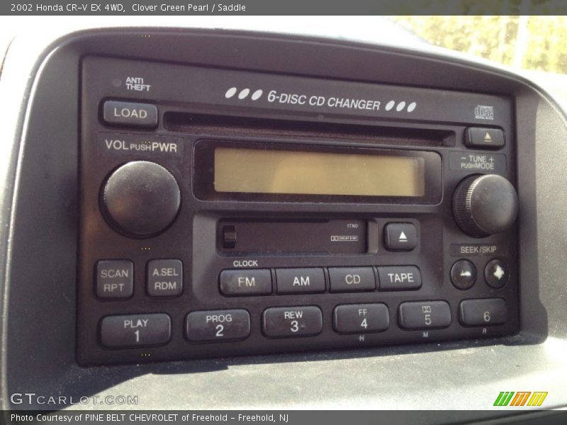 Clover Green Pearl / Saddle 2002 Honda CR-V EX 4WD