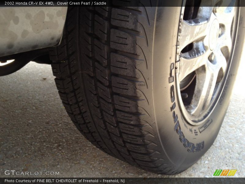 Clover Green Pearl / Saddle 2002 Honda CR-V EX 4WD