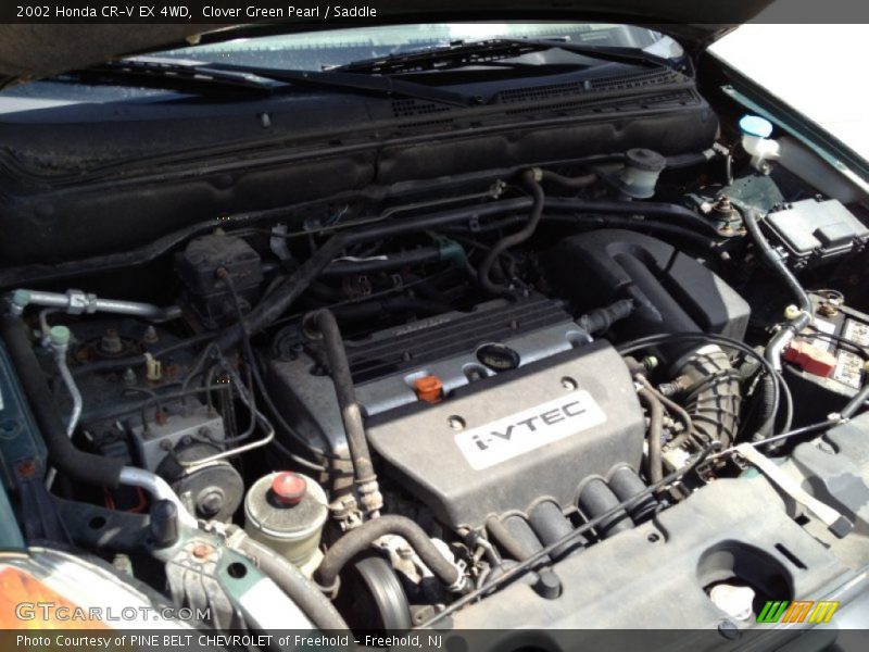 Clover Green Pearl / Saddle 2002 Honda CR-V EX 4WD