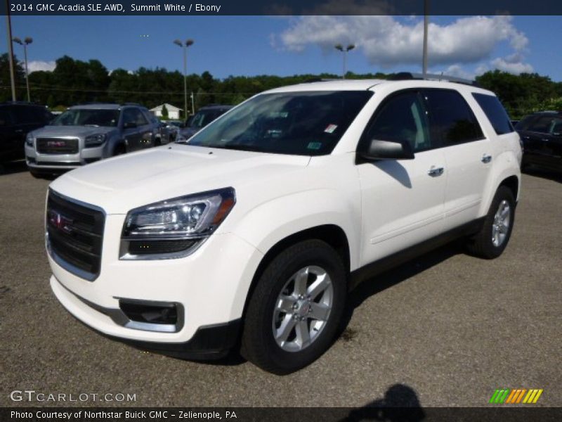 Summit White / Ebony 2014 GMC Acadia SLE AWD