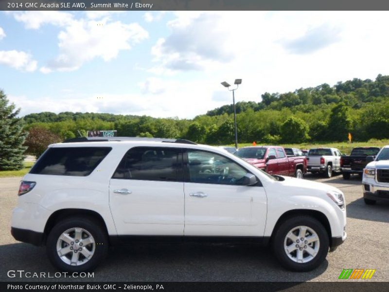 Summit White / Ebony 2014 GMC Acadia SLE AWD
