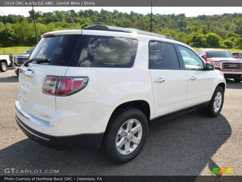 Summit White / Ebony 2014 GMC Acadia SLE AWD