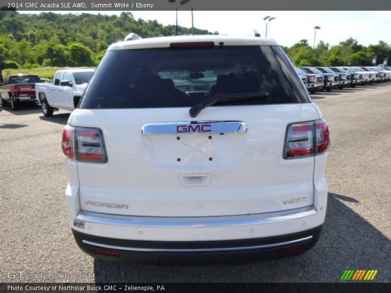 Summit White / Ebony 2014 GMC Acadia SLE AWD