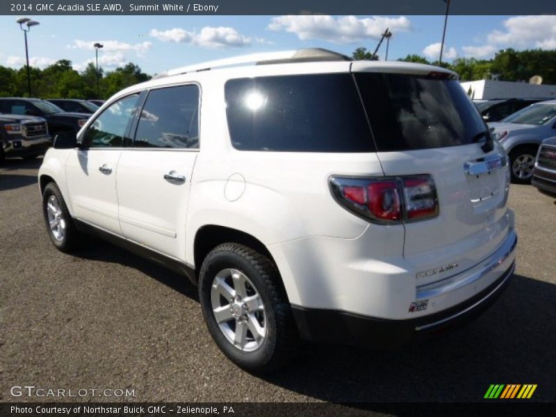 Summit White / Ebony 2014 GMC Acadia SLE AWD