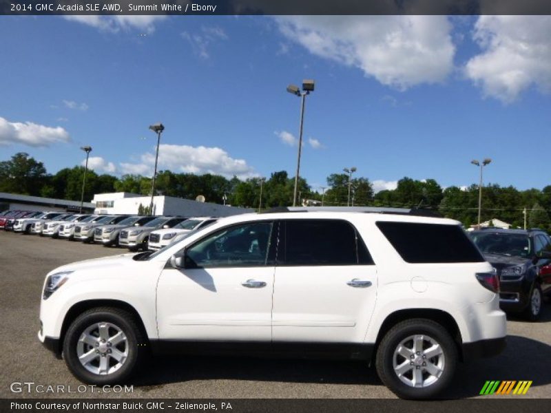 Summit White / Ebony 2014 GMC Acadia SLE AWD