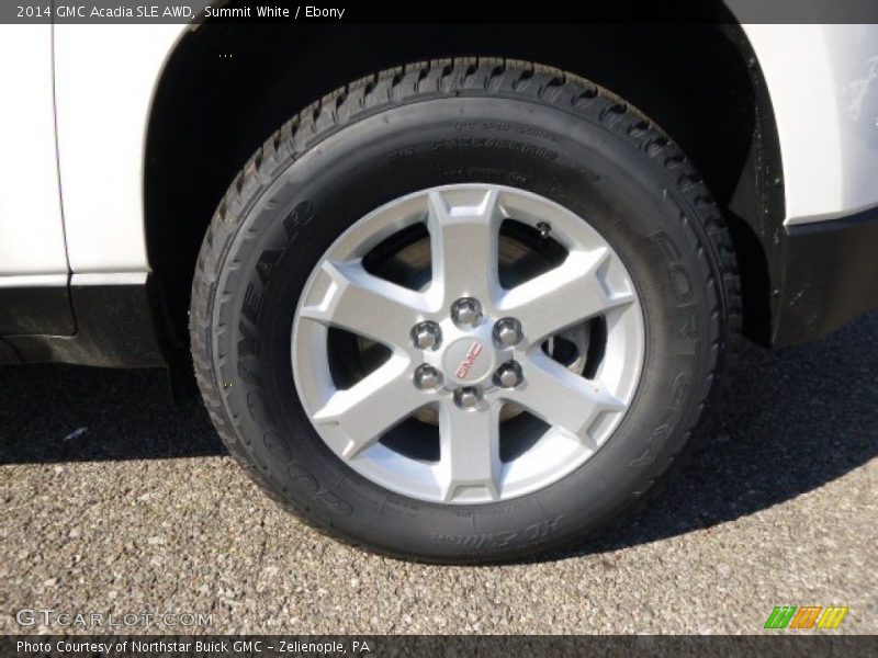 Summit White / Ebony 2014 GMC Acadia SLE AWD