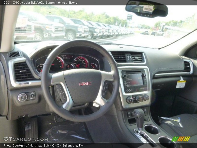 Summit White / Ebony 2014 GMC Acadia SLE AWD