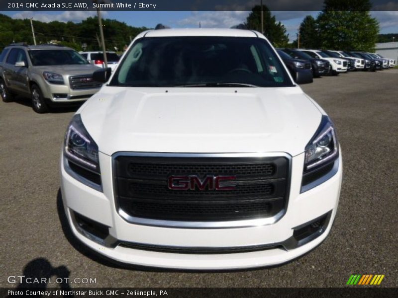 Summit White / Ebony 2014 GMC Acadia SLE AWD
