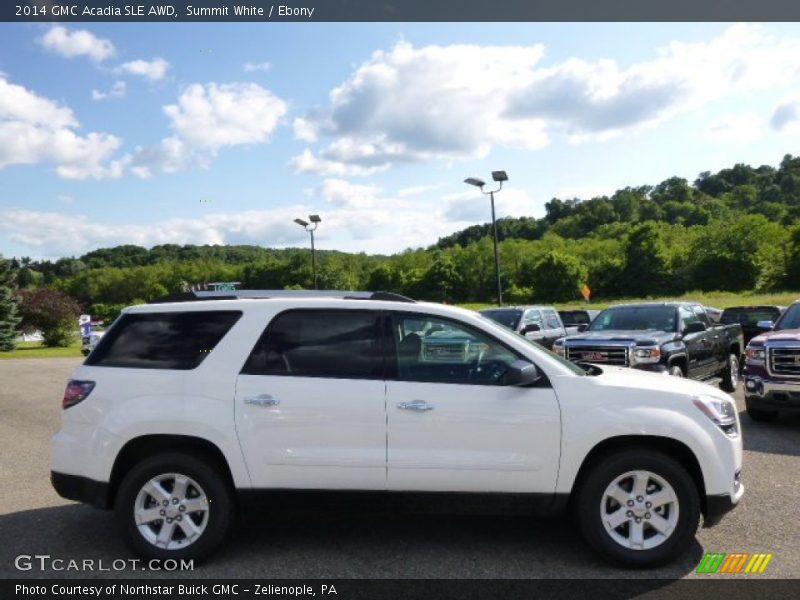 Summit White / Ebony 2014 GMC Acadia SLE AWD