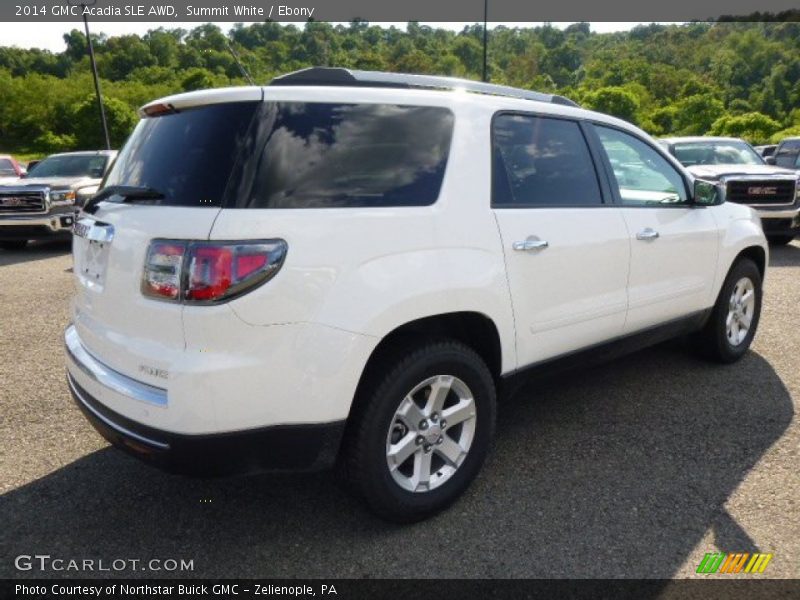 Summit White / Ebony 2014 GMC Acadia SLE AWD