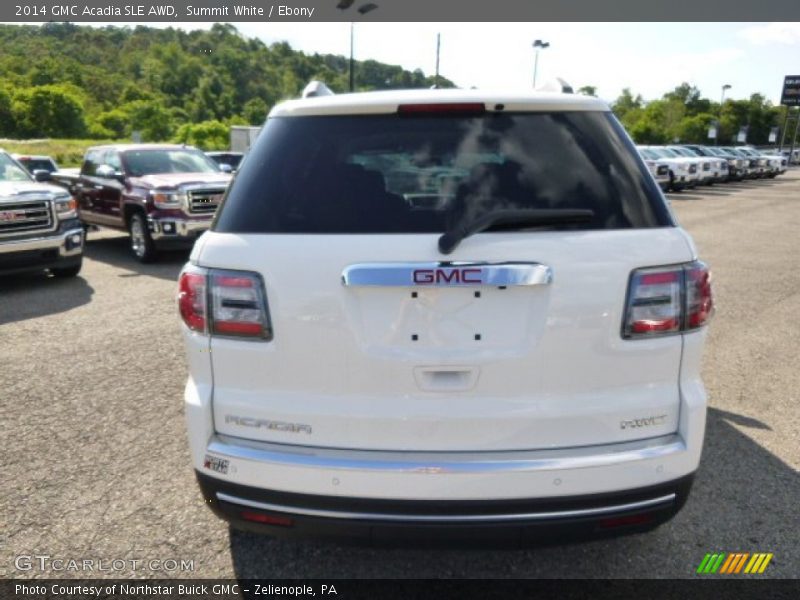 Summit White / Ebony 2014 GMC Acadia SLE AWD