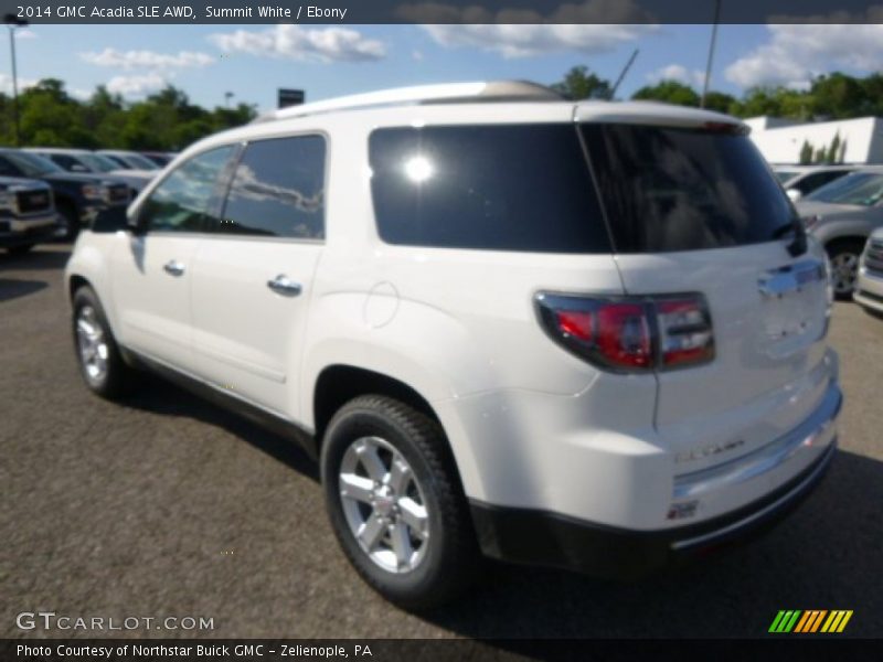 Summit White / Ebony 2014 GMC Acadia SLE AWD