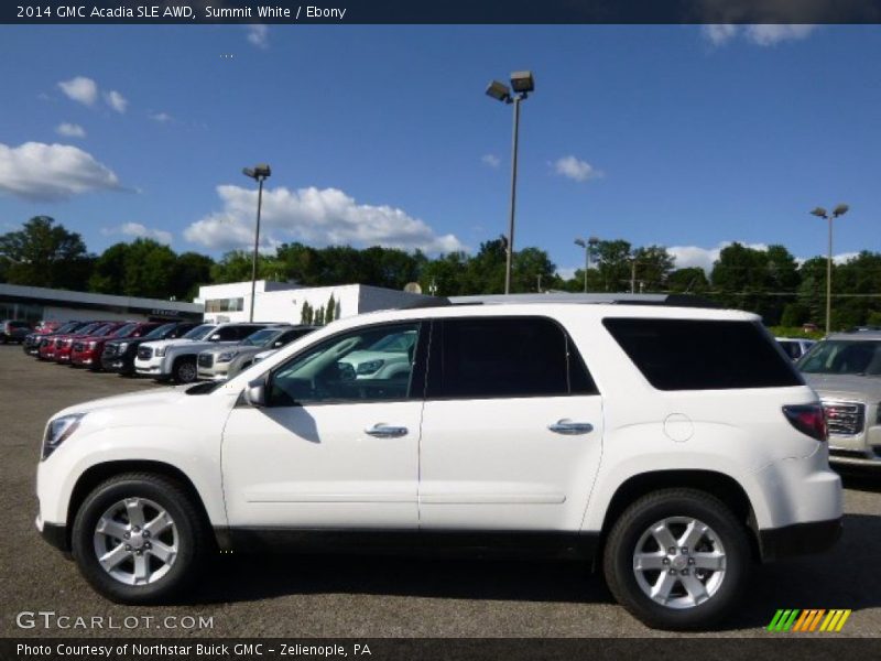 Summit White / Ebony 2014 GMC Acadia SLE AWD