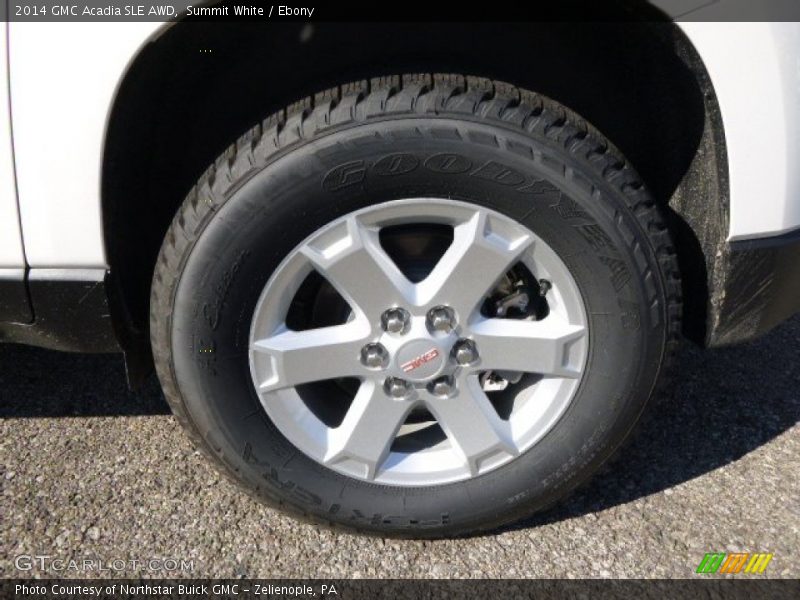 Summit White / Ebony 2014 GMC Acadia SLE AWD