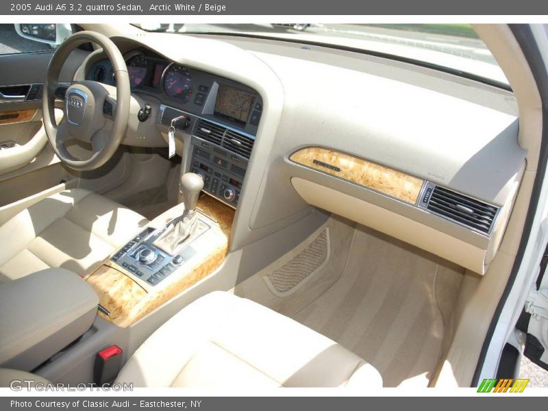 Arctic White / Beige 2005 Audi A6 3.2 quattro Sedan